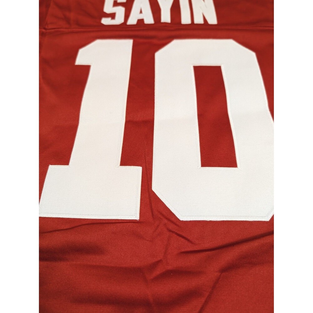 Julian Sayin #10 Red Buckeye Stripe 2026 OSU Ohio State Football Jersey Small - Picture 3 of 4